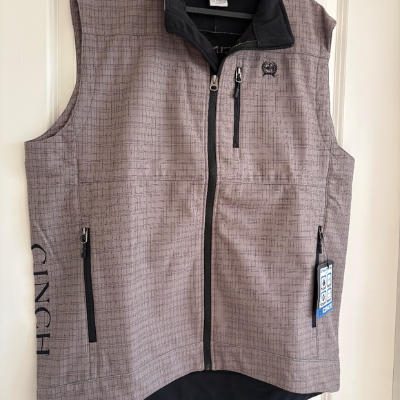 CINCH Mens vests Chalecos Softshell Fleece Lined Zip Pockets Outdoor M - Picture 3 of 11